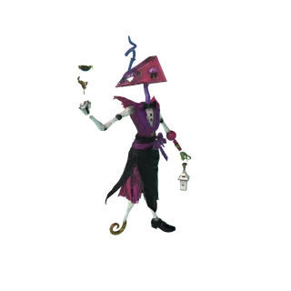 A 3D character model generated by 3D Mate from a child's hand-drawn illustration