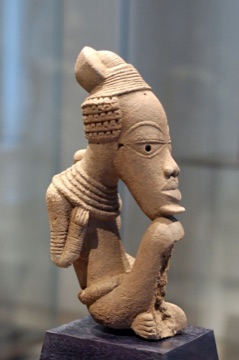 Source photo of a terracotta sculpture